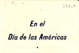 Mensaje a los niños y jóvenes, 1952 abr. 14, Montevideo