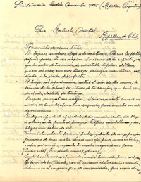 [Carta] 1935 nov. 3, Penitenciaría, Cordoba [a] Gabriela Mistral, Chile