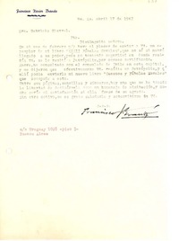 [Carta] 1942 abr. 17, Buenos Aires [a] Gabriela Mistral [Petrópolis, Brasil]
