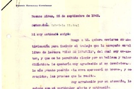 [Carta] 1942 jul. 25, Buenos Aires [a] Gabriela Mistral
