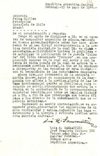 [Carta] 1944 mayo 19, Buenos Aires, [Argentina] [a] Palma Guillén