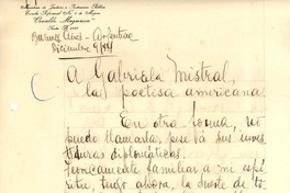[Carta] 1944 dic. 9, Buenos Aires, Argentina [a] Gabriela Mistral
