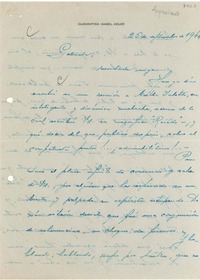 [Carta] 1944 sept. 25, Argentina [a] Gabriela Mistral
