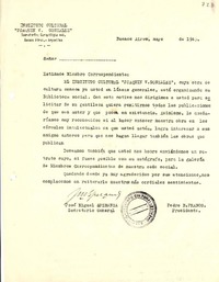 [Carta] 1945 mayo, Buenos Aires