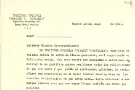 [Carta] 1945 mayo, Buenos Aires