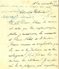 [Carta] 1945 nov. 18, Buenos Aires [a] Gabriela Mistral