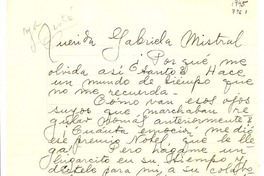 [Carta] 1945, nov. 16, Buenos Aires [a] Gabriela Mistral, [Petrópolis]