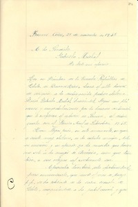 [Carta] 1945 nov. 21, Buenos Aires, [Argentina a] Gabriela Mistral