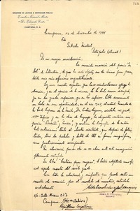 [Carta] 1945 dic. 12, Campana, [Buenos Aires, Argentina] [a] Gabriela Mistral, Petrópolis, Brasil