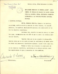 [Carta] 1945 nov. 26, Buenos Aires, [Argentina a] Gabriela Mistral
