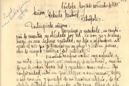 [Carta] 1945, nov. 16, Córdoba, [Argentina a] Gabriela Mistral, Petrópolis, [Brasil]
