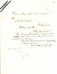 [Carta] 1946 ene. 1, Buenos Aires, [Argentina] [a] Gabriela Mistral, Rio de Janeiro, [Brasil]