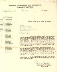 [Carta] 1947 abr. 20, Buenos Aires, Argentina [a] Gabriela Mistral, Consulado de Chile, Los Angeles, California, Estados Unidos