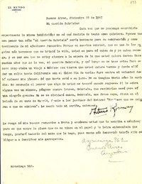 [Carta] 1947 dic. 28, Buenos Aires [a] Gabriela Mistral