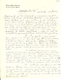 [Carta] 1952 nov. 10, Ramos Mejía, Argentina [a] Gabriela Mistral