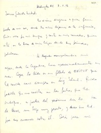 [Carta] 1956 oct. 7, Washington D.C., [EE.UU.] [a] Gabriela Mistral
