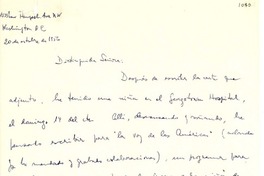 [Carta] 1956 oct. 20, Washington D.C. [a] Gabriela Mistral