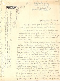 [Carta] 1954 oct. 11, Buenos Aires [a] Gabriela Mistral