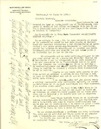 [Carta] 1936 jun. 3, Santiago, Chile [a] Gabriela Mistral