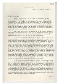 [Carta] 1950 feb. 2, París [a] Gabriela Mistral
