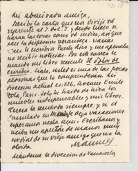 [Carta] [1933?], [París, Francia] [a] [Gabriela Mistral]