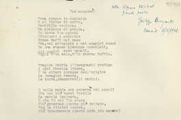 [Carta] 1946 feb. 2, Roma, [Italia] [a] [Gabriela] Mistral