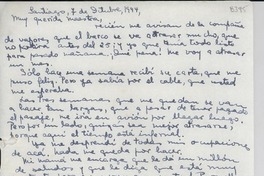 [Carta] 1944 oct. 7, Santiago, [Chile] [a] Gabriela [Mistral]