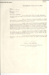 [Carta] 1945 dic. 23, Petrópolis [a] Francisco Ramírez y Laudelina Olate, Coronel, [Chile]