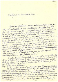 [Carta] 1941 dic. 6, Santiago [a] Gabriela Mistral