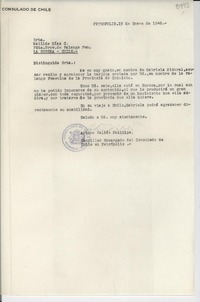 [Carta] 1946 ene. 19, Petrópolis [a] Matilde Díaz C., La Serena, Chile