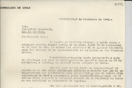 [Carta] 1945 dic. 4, Petrópolis [a] Charlotte Rosenfeld, Río de Janeiro