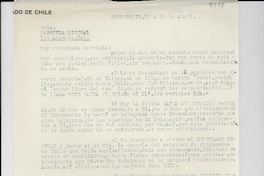 [Carta] [1946] abr. 20, Petrópolis, [Brasil] [a] Gabriela Mistral, Los Angeles, California, [EE.UU.]