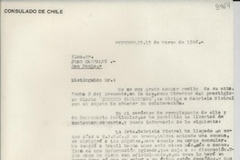 [Carta] 1946 mar. 15, Petrópolis [a] Joao Castaldi, Sao Paulo
