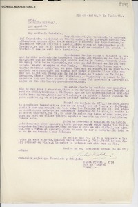 [Carta] 1946 jun. 24, Rio de Janeiro, [Brasil] [a] Gabriela Mistral, Los Angeles, [EE.UU.]