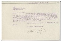 [Carta] [1946?] ago. 26, Rio de Janeiro, [Brasil] [a] Gabriela Mistral, Los Angeles, [EE.UU.]