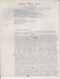 [Carta] 1946 abr. 10, [Guayaquil], [Ecuador] [a] Gabriela Mistral, Washington, D.C., [EE.UU.]