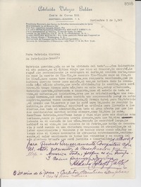 [Carta] 1945 nov. 9, [Guayaquil, Ecuador] [a] Gabriela Mistral, Petrópolis, Brasil