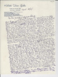 [Carta] 1954 ago. 28, Guayaquil, Ecuador [a] Gabriela Mistral