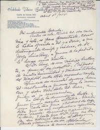 [Carta] 1955 mayo 1, Guayaquil, Ecuador [a] Gabriela [Mistral]