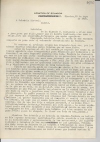 [Carta] 1934 mayo 25, Ginebra [a] Gabriela Mistral, Madrid