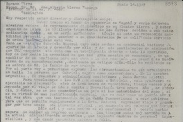 [Carta] 1947 jun. 14, Buenos Aires [a] Alberto Lleras Camargo, Washington