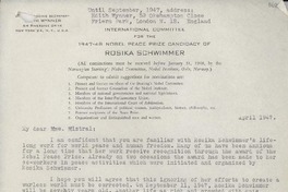 [Carta] 1947 Apr., [New York, EE.UU.] [a] Gabriela Mistral