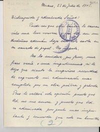 [Carta] 1945 jul. 23, Milán, [Italia] [a] [Gabriela Mistral]