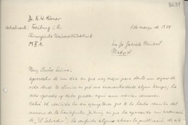 [Carta] 1934 mar. 1, [Alemania] [a] Gabriela Mistral, Madrid