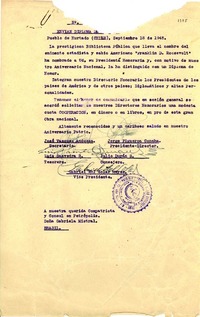 [Carta] 1945 sept. 18, Pueblo de Hurtado, Chile [a] Gabriela Mistral, Petrópolis, [Brasil]