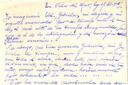 [Carta] 1945 nov. 17, Viña del Mar, [Chile] [a] Gabriela [Mistral]