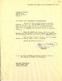 [Carta] 1945 nov. 16, Santiago de Chile[a] Gabriela Mistral, Petrópolis