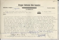 [Carta] 1951 giugno 4, Trento, [Italia] [a] Gabriella [i.e. Gabriela] Mistral