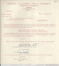 [Carta] 1951 giugno 4, Roma, [Italia] [a] Gabriella [i.e. Gabriela] Mistral