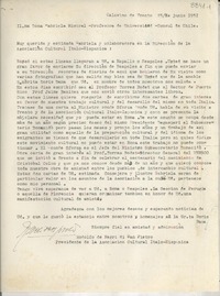 [Carta] 1951 jun. 25, Calavino de Trento, [Italia] [a] [Gabriela Mistral]